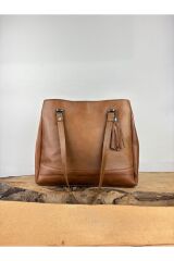 Kadın Omuz Çantası, Tote Bag, Gerçek Deri Anne Çantası, Plaj Çantası Kahverengi Tek Ebat Kadın / Kız