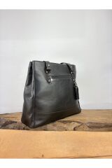Kadın Omuz Çantası, Tote Bag, Gerçek Deri Anne Çantası, Plaj Çantası Siyah Tek Ebat Kadın / Kız