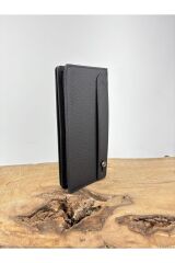 Hakiki Deri El Portföyü Telefon Bölmeli Erkek İçin Hediye