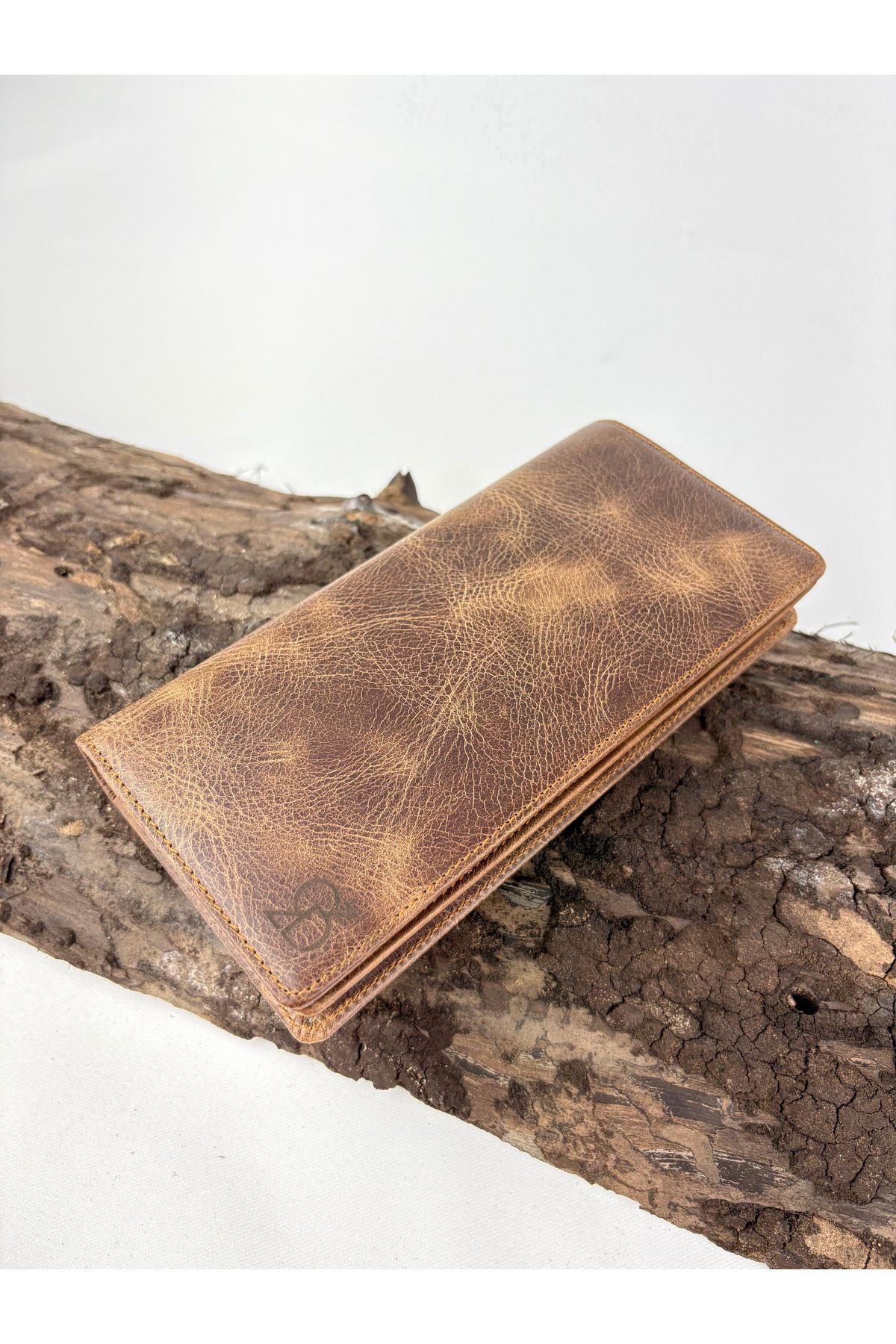 Hakiki Deri El Portföyü Telefon Bölmeli Erkek İçin Hediye