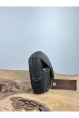 Yan Kemerlik, Hakiki Deri Kemer Cüzdanı, Bozuk Para Cüzdanı, Kemer Çantası, İnşaatçı Boyacı Çantası Siyah  Erkek