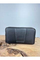 Yan Kemerlik, Hakiki Deri Kemer Cüzdanı, Bozuk Para Cüzdanı, Kemer Çantası, İnşaatçı Boyacı Çantası Siyah  Erkek