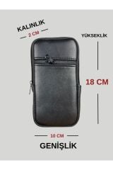 Deri Dik Kemerlik,Hakiki Deri Kemerlik,Para Cüzdanı,Kemer Çantası,İnşaatçı Boyacı Çantası Telefonluk Siyah  Erkek