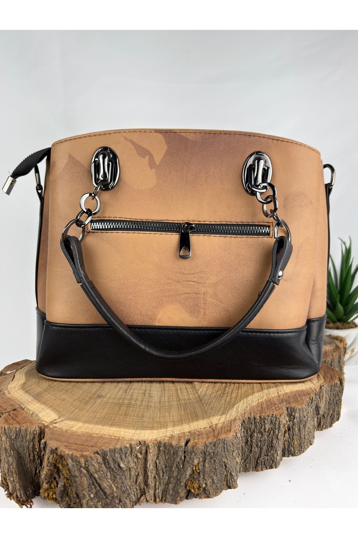 Hakiki Deri Kadın Çanta Sırt Çantası Omuz Çantası Kol Çantası Demir Askılı Çanta