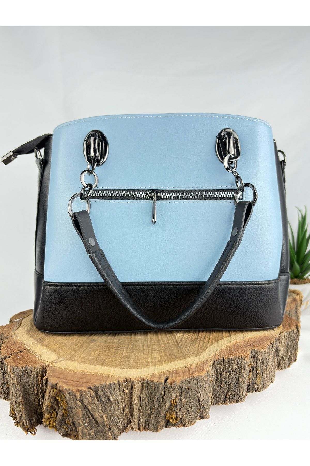 Hakiki Deri Kadın Çanta Sırt Çantası Omuz Çantası Kol Çantası Demir Askılı Çanta