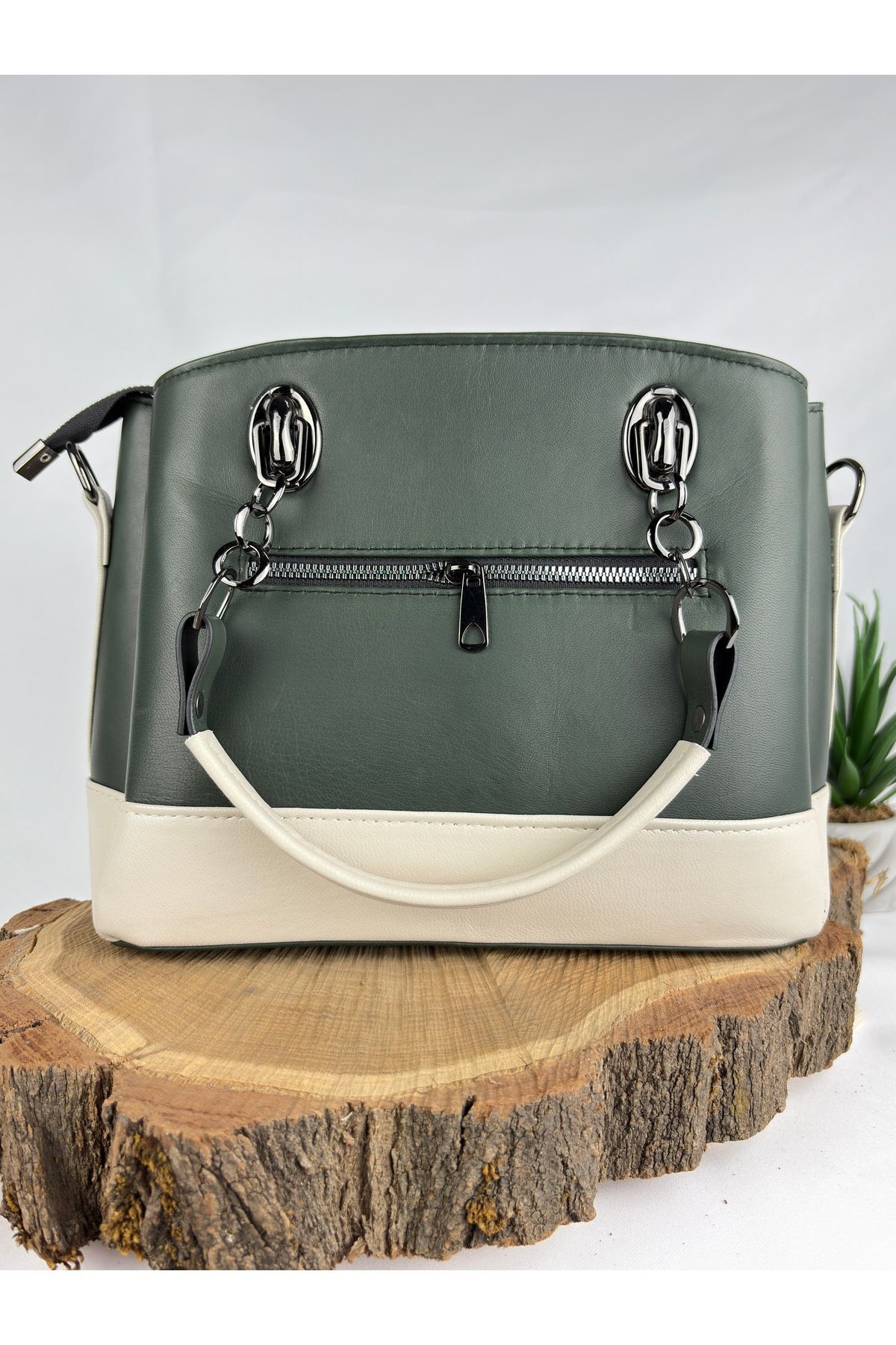 Hakiki Deri Kadın Çanta Sırt Çantası Omuz Çantası Kol Çantası Demir Askılı Çanta