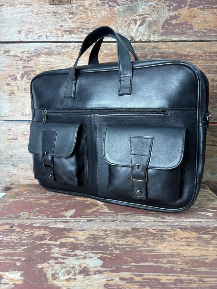 Organizer Siyah Unisex El, Omuz, Bilgisayar, Notebook, Evrak Çantası Laptop Çantası