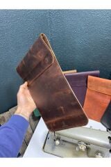 Crazy Dana Derisi MacBook Air & Pro 13.3'' 14'' inç uyumlu Zarf Kılıf, Minimalist Laptop Kılıfı