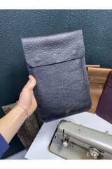 Siyah Flotter Dana Derisi Macbook Air & Pro 13.3'' 14'' Inç Uyumlu Zarf Kılıf, Minimalist Laptop Kılıf