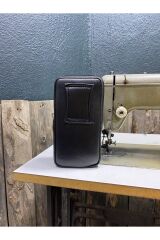 Dik Kemerlik, Hakiki Deri Kemer Cüzdanı, Bozuk Para Cüzdanı, Kemer Çantası, İnşaatçı Boyacı Çantası Siyah X Unisex