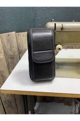Dik Kemerlik, Hakiki Deri Kemer Cüzdanı, Bozuk Para Cüzdanı, Kemer Çantası, İnşaatçı Boyacı Çantası Siyah X Unisex