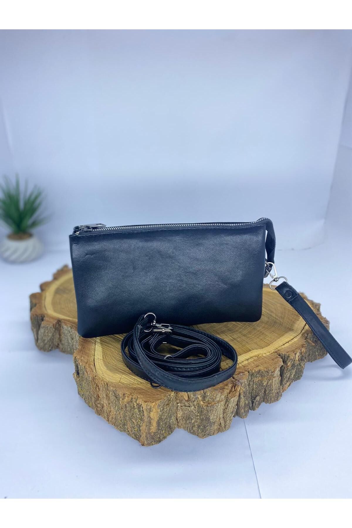Kadın El Çanta Clutch Çanta,El Asklılı Portföy Çanta Siyah M Kadın / Kız