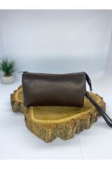 Kadın El Çanta Clutch Çanta,El Asklılı Portföy Çanta Koyu Kahverengi M Kadın / Kız