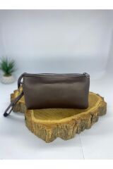 Kadın El Çanta Clutch Çanta,El Asklılı Portföy Çanta Koyu Kahverengi M Kadın / Kız