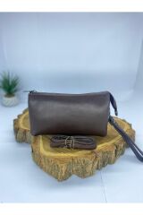 Kadın El Çanta Clutch Çanta,El Asklılı Portföy Çanta Koyu Kahverengi M Kadın / Kız