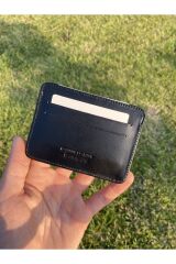 Hakiki Deri Kartlık,Kartlık Cüzdan,Gerçek Deri Kartlık,Unisex Kartlık SİYAH Tek Ebat Unisex