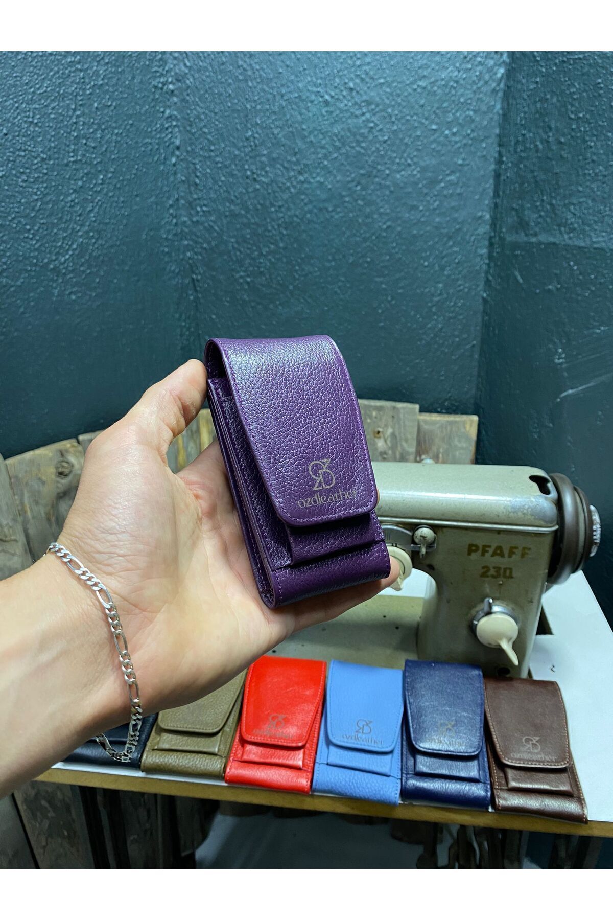 Mürdüm Deri Sigaralık,sigaralık,hakiki Deri Sigaralık,sigara Kutusu,sigara Tabakası