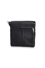 Siyah Erkek Orta Boy Kapaklı Postacı Çanta Siyah Orta Boy Erkek