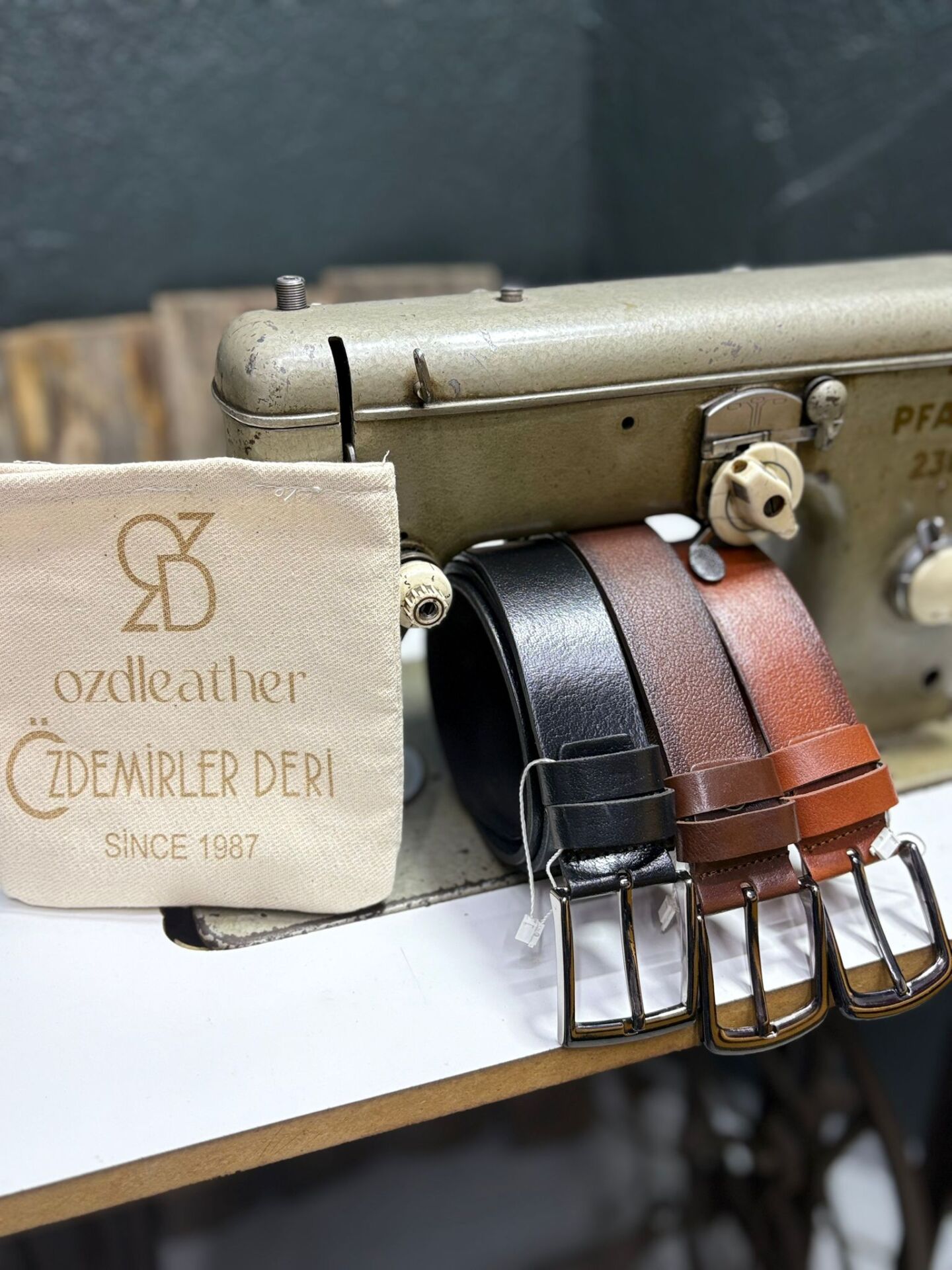 %100 Hakiki Deri Kemer, 4 cm Kemer, Kot Kumaş Dana Derisi Kemer