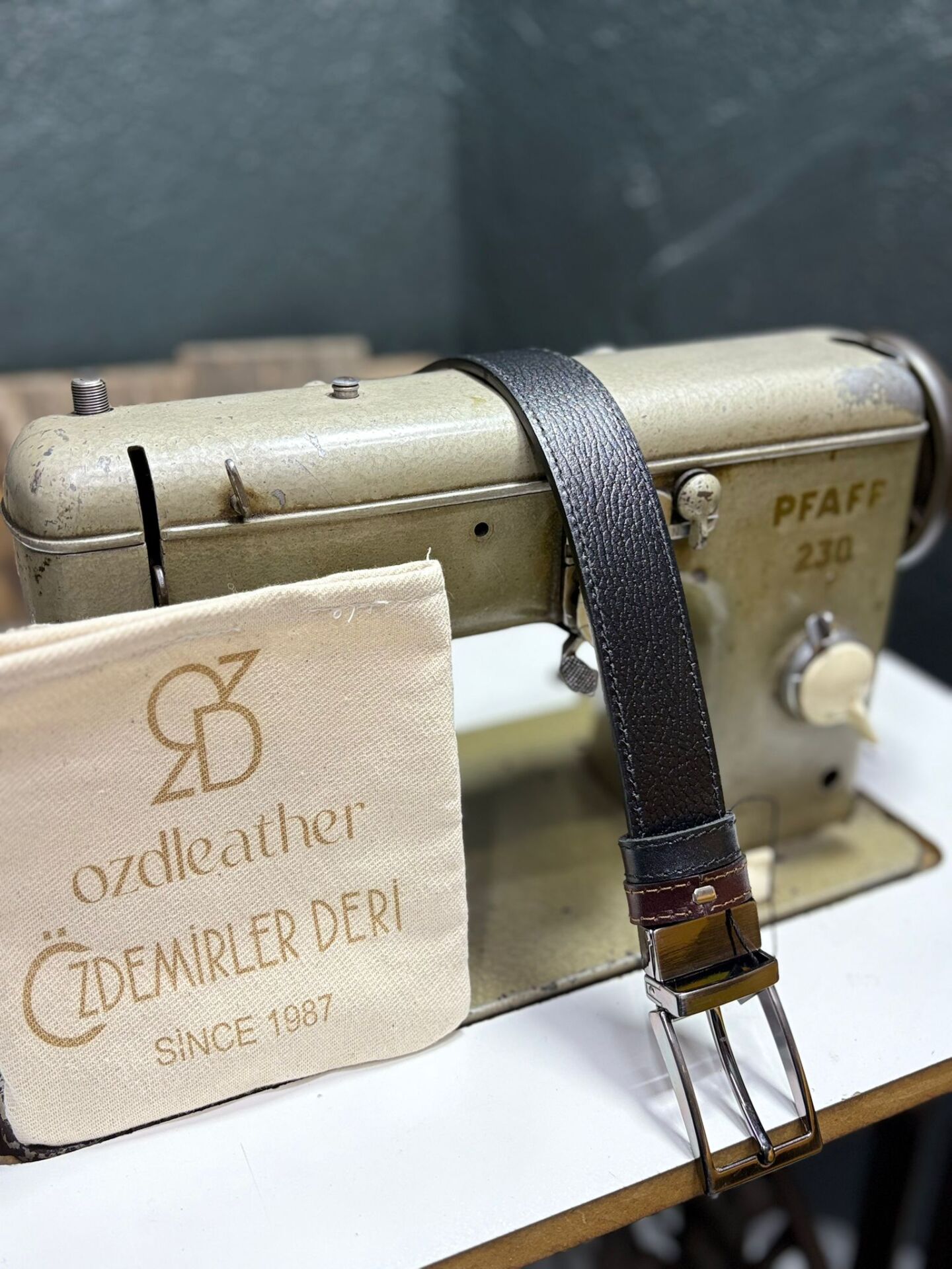 %100 Hakiki Deri Kemer, Çift Taraflı Kemer, 4 cm Kemer