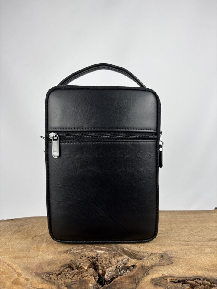 Hakiki Dana Derisi El Çantası Siyah