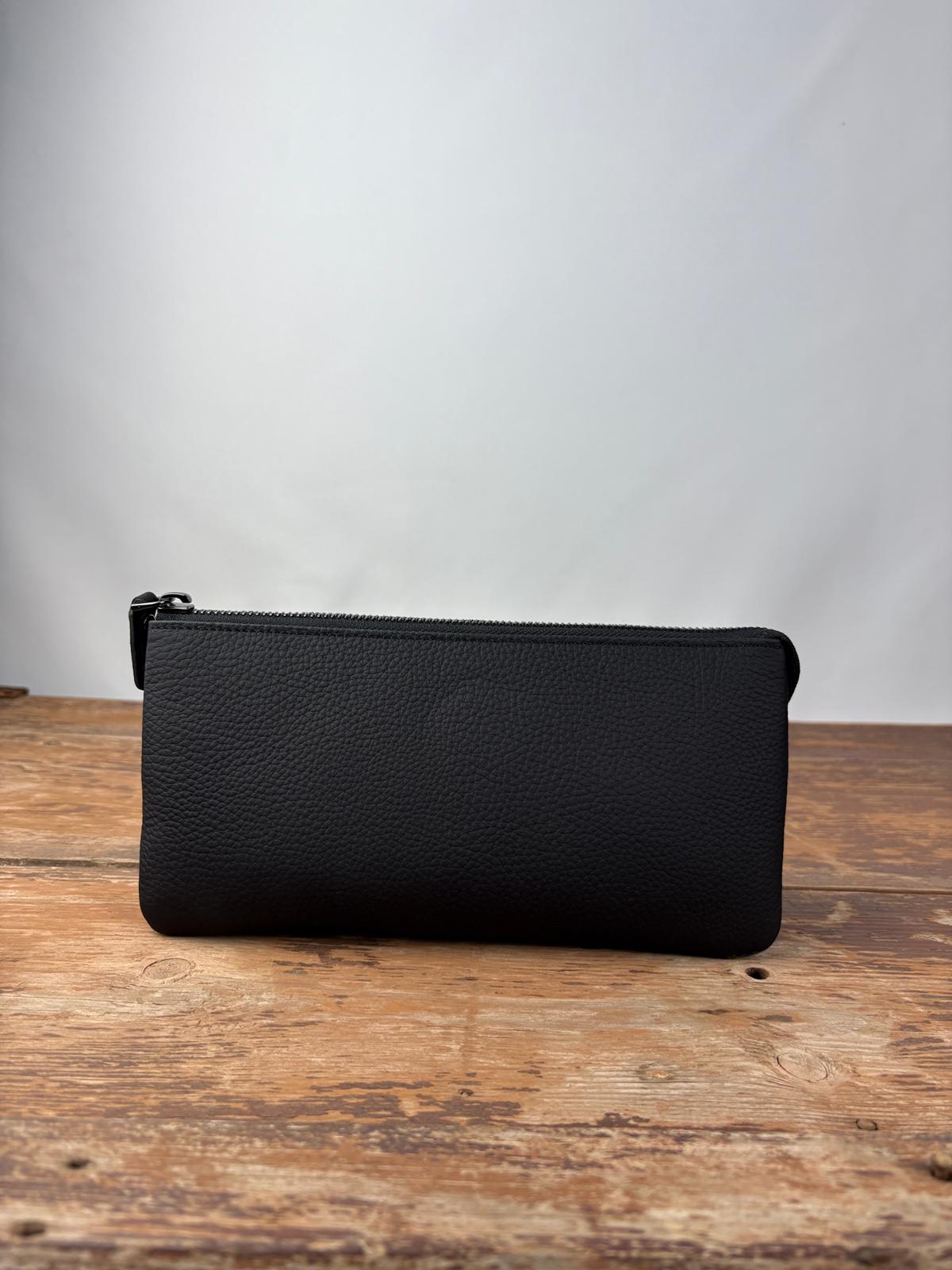 Hakiki Deri El Portföy Çanta, El Çantası, Bilek Askılı, Bileğe Takma, Clutch Çanta
