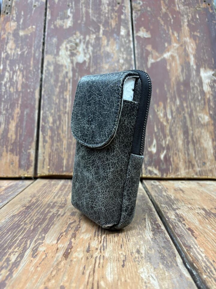 Dik Kemerlik, Hakiki Deri Kemer Cüzdanı, Bozuk Para Cüzdanı, Kemer Çantası, İnşaatçı Boyacı Çantası Siyah  Unisex