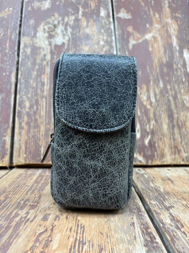 Dik Kemerlik, Hakiki Deri Kemer Cüzdanı, Bozuk Para Cüzdanı, Kemer Çantası, İnşaatçı Boyacı Çantası Siyah  Unisex